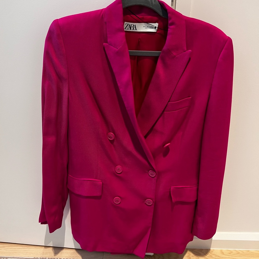 Hot pink Zara Blazer